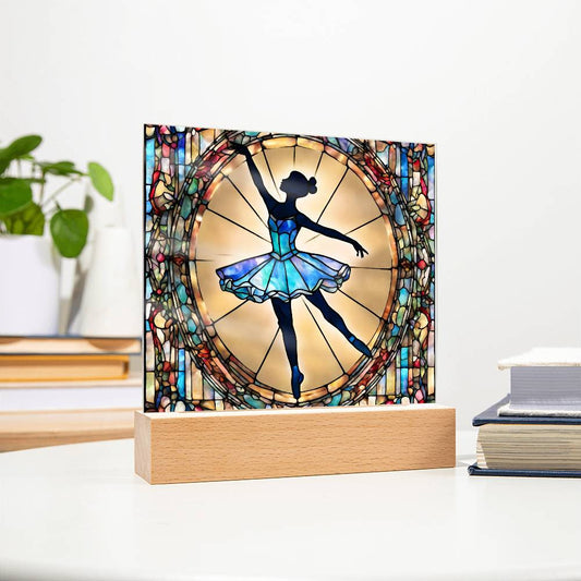Personalized Ballerina Night Light  Custom LED Dance Room Decor for Girls-[Heartfelt Family Gift]