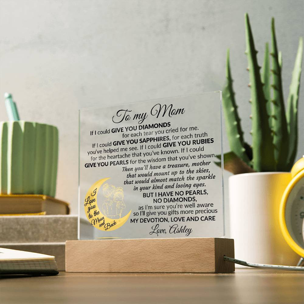 To My Mom Plaque Gift-[Heartfelt Family Gift]