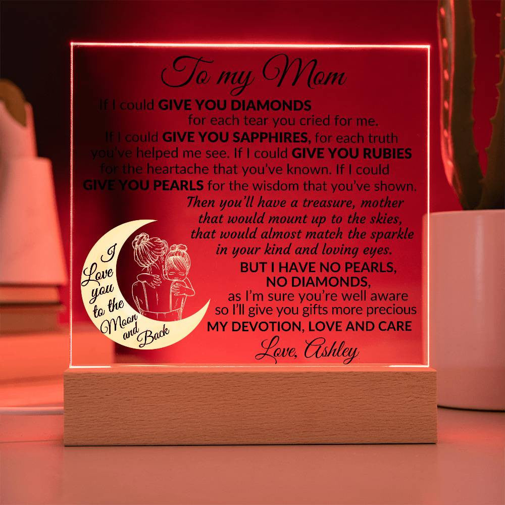 To My Mom Plaque Gift-[Heartfelt Family Gift]