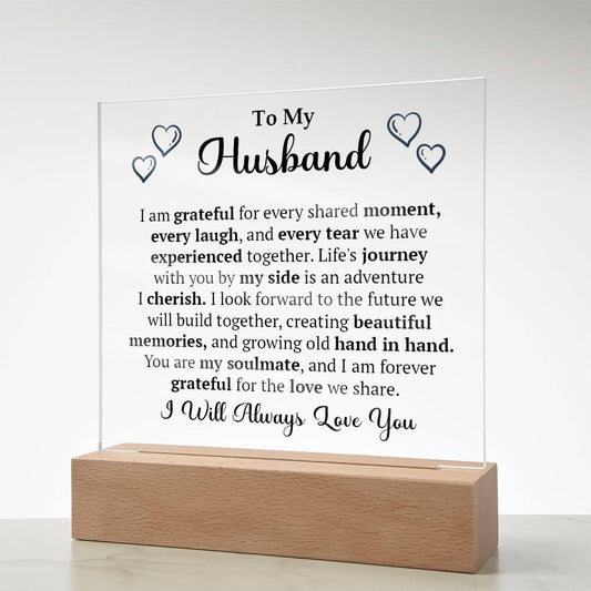 Husband Acrylic Plaque-[Heartfelt Family Gift]
