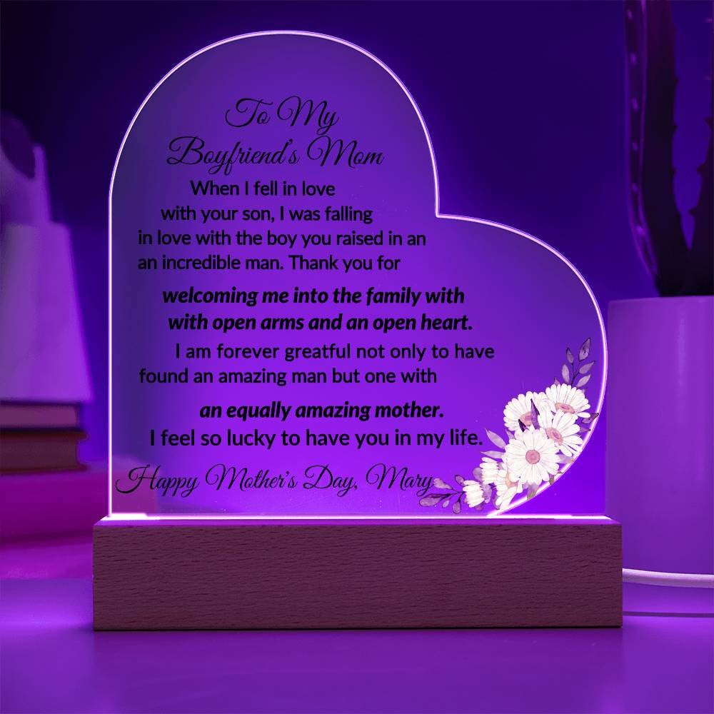Acrylic Heart Plaque-[Heartfelt Family Gift]