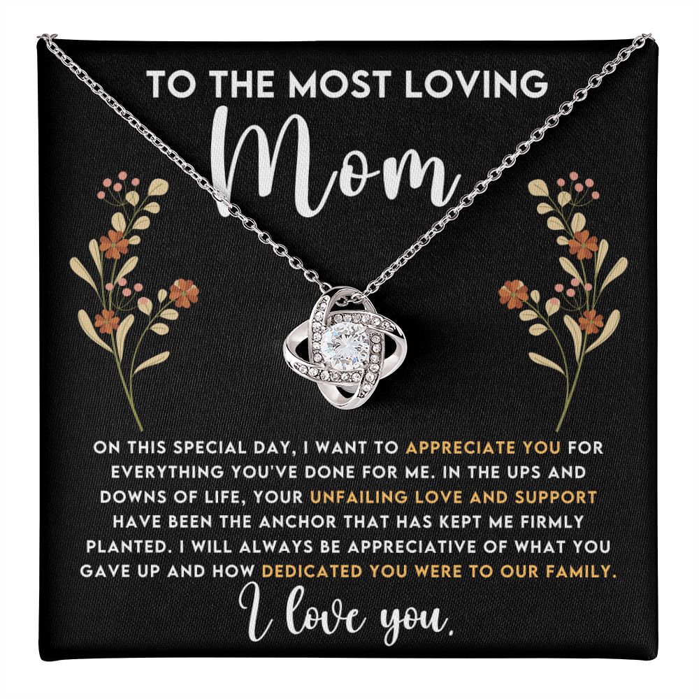 Loving Mom Love Knot Necklace-[Heartfelt Family Gift]