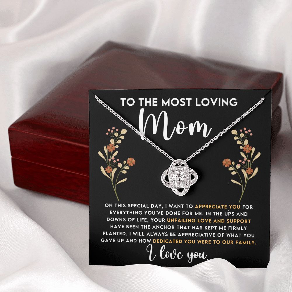 Loving Mom Love Knot Necklace-[Heartfelt Family Gift]