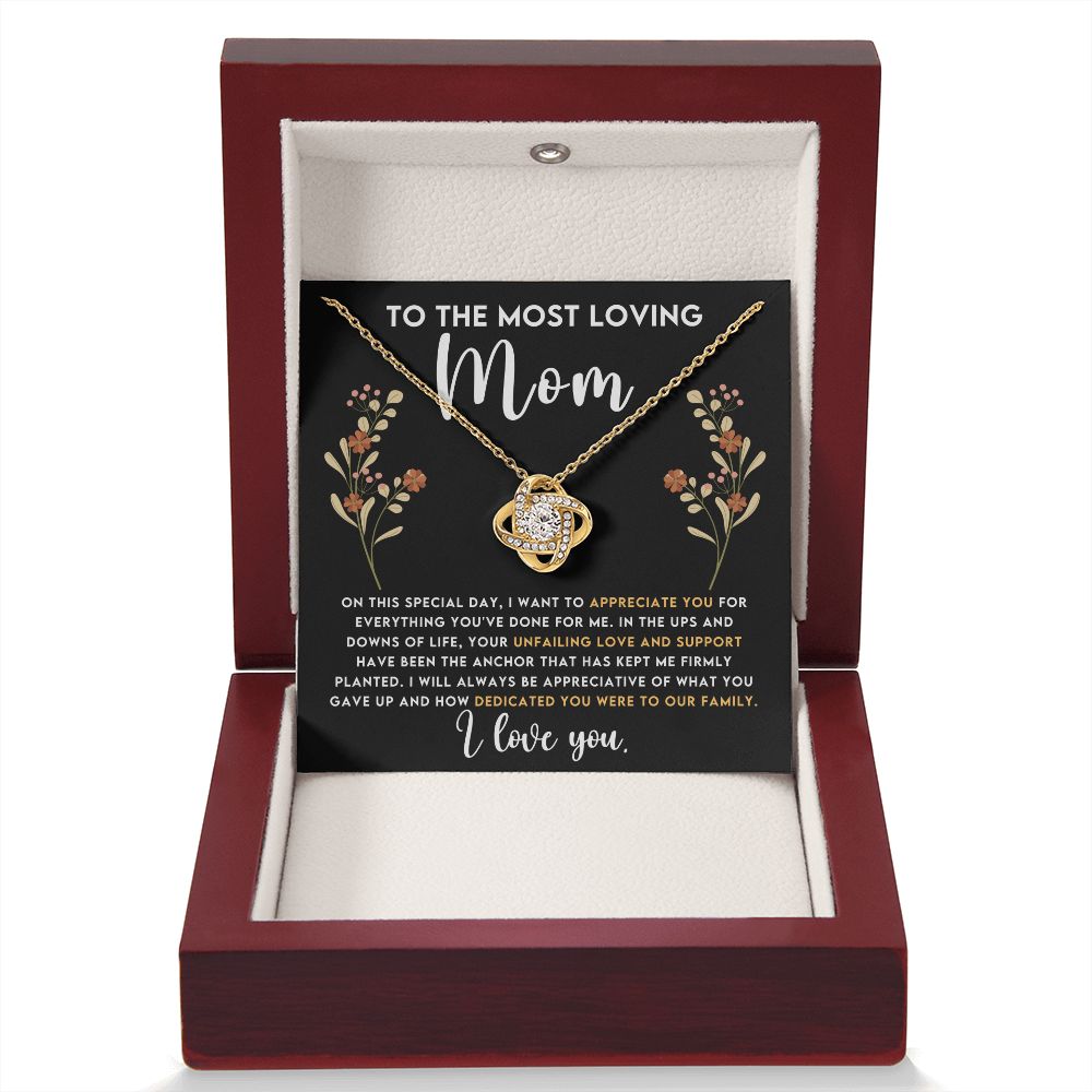 Loving Mom Love Knot Necklace-[Heartfelt Family Gift]
