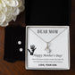The Love Between a Mother and Son Alluring Beauty Necklace Earring Set-[Heartfelt Family Gift]