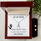 The Love Between a Mother and Son Alluring Beauty Necklace Earring Set-[Heartfelt Family Gift]