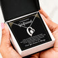To My Beautiful Girlfriend Always And Forever Heart Necklace-[Heartfelt Family Gift]
