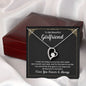 To My Beautiful Girlfriend Always And Forever Heart Necklace-[Heartfelt Family Gift]