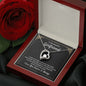 To My Beautiful Girlfriend Always And Forever Heart Necklace-[Heartfelt Family Gift]