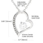 To My Beautiful Girlfriend Always And Forever Heart Necklace-[Heartfelt Family Gift]
