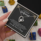 To My Beautiful Girlfriend Always And Forever Heart Necklace-[Heartfelt Family Gift]