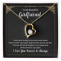 To My Beautiful Girlfriend Always And Forever Heart Necklace-[Heartfelt Family Gift]