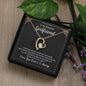 To My Beautiful Girlfriend Always And Forever Heart Necklace-[Heartfelt Family Gift]