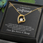 To My Beautiful Girlfriend Always And Forever Heart Necklace-[Heartfelt Family Gift]
