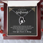 To My Beautiful Girlfriend Always And Forever Heart Necklace-[Heartfelt Family Gift]