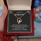 To My Beautiful Girlfriend Always And Forever Heart Necklace-[Heartfelt Family Gift]