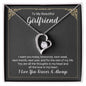 To My Beautiful Girlfriend Always And Forever Heart Necklace-[Heartfelt Family Gift]