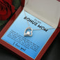 To My Bonus Mom Funny Forever Love Heart Necklace Gift for Stepmother-[Heartfelt Family Gift]