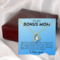To My Bonus Mom Funny Forever Love Heart Necklace Gift for Stepmother-[Heartfelt Family Gift]