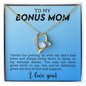 To My Bonus Mom Funny Forever Love Heart Necklace Gift for Stepmother-[Heartfelt Family Gift]