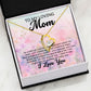 To My Loving Mom Forever Love Heart Necklace-[Heartfelt Family Gift]