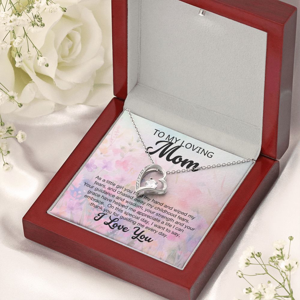 To My Loving Mom Forever Love Heart Necklace-[Heartfelt Family Gift]