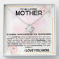 To My Loving Mother Love Knot Necklace-[Heartfelt Family Gift]