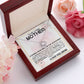 To My Loving Mother Love Knot Necklace-[Heartfelt Family Gift]