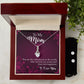 To My Mom You Are The Person Alluring Beauty Necklace Earring Set-[Heartfelt Family Gift]