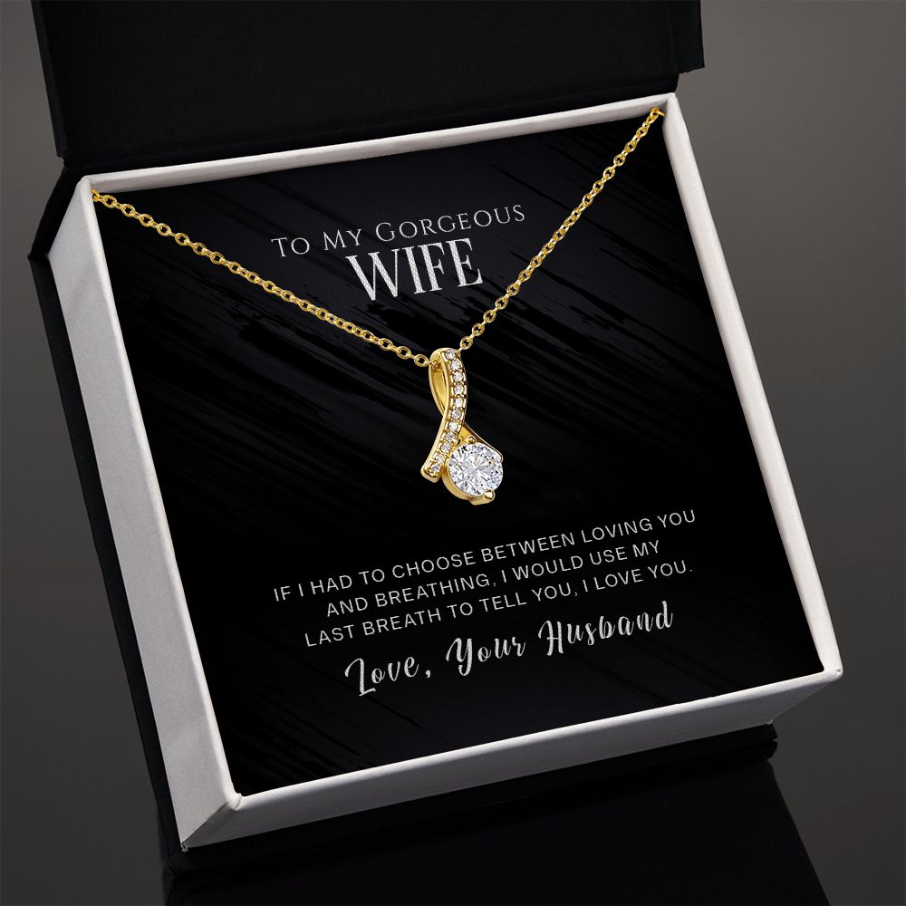 Last Breath Beauty Alluring Wife Necklace - Perfect Gift for Her-[Heartfelt Family Gift]
