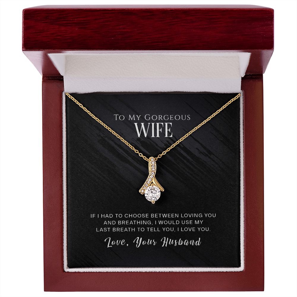 Last Breath Beauty Alluring Wife Necklace - Perfect Gift for Her-[Heartfelt Family Gift]