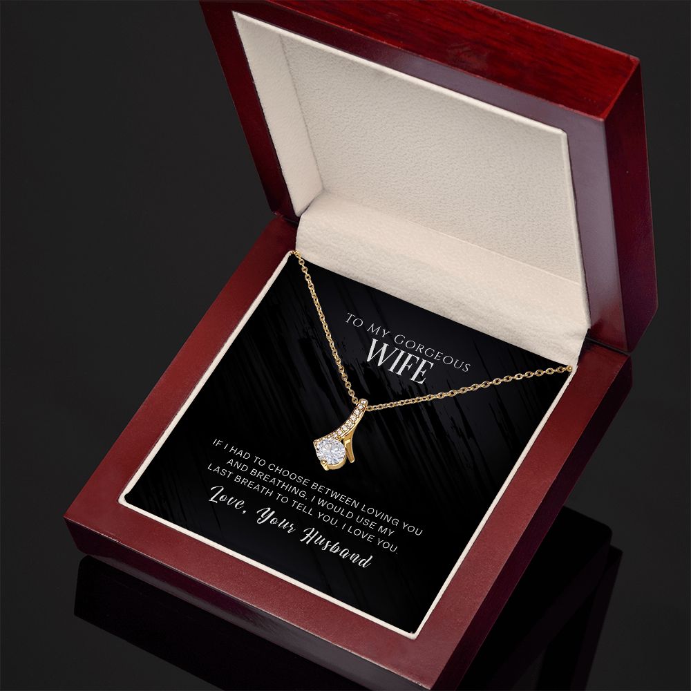 Last Breath Beauty Alluring Wife Necklace - Perfect Gift for Her-[Heartfelt Family Gift]